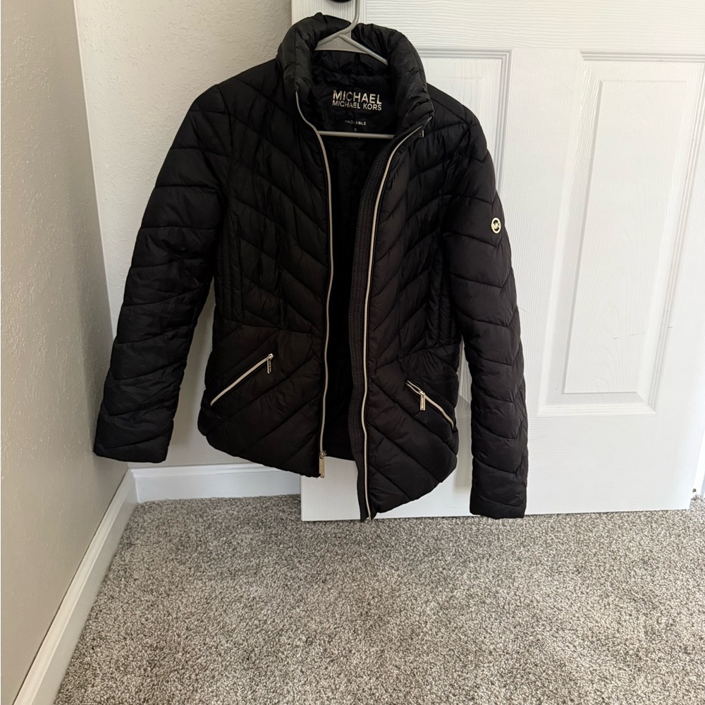 Michael Kors Black Puffer Packable Women's Jacket